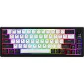 HATOR Skyfall 65 MAG ULTIMA 8K wireless, Verkabelt & Kabellos, USB + RF Wireless + Bluetooth, Magnetic-mechanical key switch, QWERTY, RGB-LED, Schwarz, Weiß