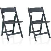 Hjh LIVING Outdoor Stuhl Faltstuhl TRAVANO 1 Kunststoff Gartenstuhl, wetterfester Stuhl für Garten Terrasse Balkon
