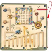 Playwood Magnetisches Labyrinth aus Holz – Safari