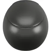 Vente-unique Wand-WC aus Keramik - Schwarz matt - HURO II