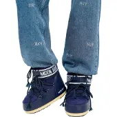 Moon Boot für Damen. 80D1409340 Icon Low Nylon Stiefel blau (39/41), Wohnung, Keine, Lässig, Schnee