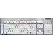 Logitech G G915 X Lightspeed, Verkabelt & Kabellos, USB + RF Wireless + Bluetooth, Mechanischer Switch, QWERTY, LED, Weiß