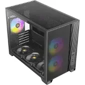 Antec FLUX M ATX/Micro-ATX/ITX Midi Tower PC Gehäuse , schwarz