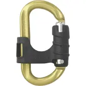 Austrialpin Ovalock Snapgate Karabiner für Sicherungsgerät gelb