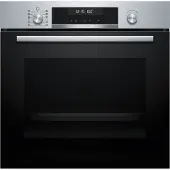 Bosch Serie 6 Pyrolyse-Multifunktionsbackofen, 60 cm Breite, AirFry, 3D Heißluft, Edelstahl, HBG578ES3
