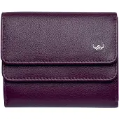 Golden Head Geldbörse Madrid RFID Protect Billfold Coin Wallet With Front Flap Snap Closure Amarone dunkelviolett