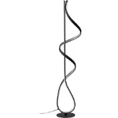 LUCANDE Rodado LED Stehleuchte Schwarz - , Rodado, Schwarz, für Wohnzimmer, Metall, Modern