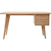 Miliboo Design-Schreibtisch Eiche L140 cm FIFTIES