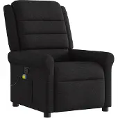 vidaXL Massagesessel Schwarz Stoff