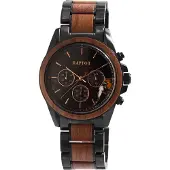 Raptor Gaming Herrenchronograph "Chiko" aus Edelstahl und Holz