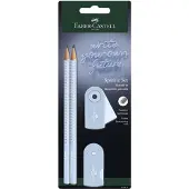 Faber-Castell Bleistiftset - Sparkle - 4 Teile - Sky Blue - - One Size - Bleistifte