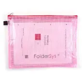 FolderSys 10 Reissverschlussbeutel A4 rot 0,15 mm