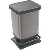 Rotho Paso pedaalemmer - prullenbak 20L - BPA vrij - grijs (1754010602WS)