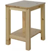 Homestyle4u Nachttisch 38x47x32 in Braun 1826