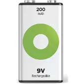 GP Batteries ReCyko Pro GPRCK20R8H150C1, Wiederaufladbarer Akku, 9V, Nickel-Metallhydrid (NiMH), 8,4 V, 1 Stück(e), 200 mAh