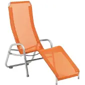 Karasek Bermuda Neo Bäderliege Aluminium/Textilene Orange|Hellgrau 11140983