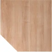 Hjh OFFICE PRO QT12 - Trapezplatte 120x120 Nussbaum