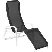 Karasek Florida Neo Bäderliege Aluminium/Textilene Schwarz|Weiß 11190169