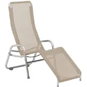 Karasek Bermuda Neo Bäderliege Aluminium/Textilene Sand|Hellgrau 11140975
