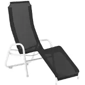 Karasek Bermuda Neo Bäderliege Aluminium/Textilene Schwarz|Weiß 11140169