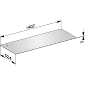 Keuco Edition 11 Abdeckplatte 1400 x 524 mm für Sideboard / Waschtischunterbau - Weiß Glas / Lack Matt - 31326309000