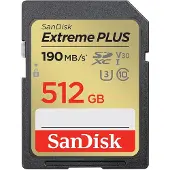SanDisk Extreme PLUS 512GB SDXC 190MB/s UHS-I