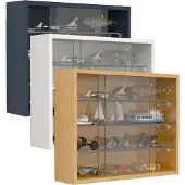 VCM Wandregal "Hängevitrine Wandvitrine Sammel Deko Drivalo S", braun (honig, eiche), B:50cm T:12cm, Regale, Wandregal