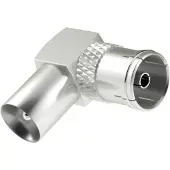 Hama Audio-Video-Adapter - - 00205202 - Koaxial Stecker - Koaxial Buchse - 90