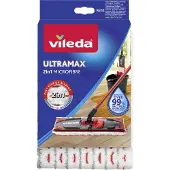 Vileda Ultramat, Wischbezug, Schwarz, Rot, Weiß, Baumwolle, Polyamid, Polyester, 1 Stück(e)