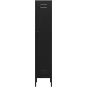 Lendo Online Metallschrank 35x50x180 cm Schwarz Stahl
