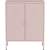 Lendo Online Metallschrank 80x40x100 cm Rosa Stahl