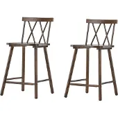 Venture Home Stuhl Mollšsand Braun 2er-Pack