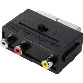 Speaka SP-13442696 SCART Adapter (3x Klinke - 1x SCART-Kupplung) Sc