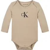 Calvin Klein Jeans Langarmbody "MONOGRAM LS BODY" für Babys bis 2 Jahre