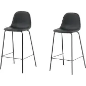 Venture Home Stuhl Polar Schwarz 2er-Pack