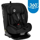 Lorelli Kindersitz Monza i-Size (40-150cm) Isofix, Anti-Rebound-Bügel, drehbar schwarz