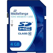 MediaRange SD Card 4GB SDHC CL.10