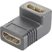 Speaka Professional SP-9564944 HDMI Adapter [1x HDMI-Buchse - 1x HDMI-Buchse] Schwarz vergoldete Ste