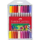 Faber-Castell Filzstifte - Doppel Dick/Dünn - 20 st. - Mehrfarbi - - One Size - Filzstifte