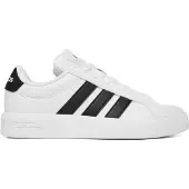 Adidas Sneaker SPORTSWEAR "GRAND COURT 3.0 KINDER UND TEENS", Mädchen, Gr. 40, cloud weiß, core schwarz, ftwr weiß, Synthetik, Textil, Schuhe Sneaker