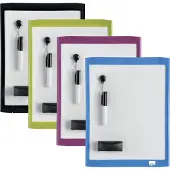 Nobo WB Dry-Erase 22x28cm magn.plastramme ass - (6 stk.)