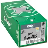 Spax Gix-A Trompetenkopf H2 Feingewinde Phosphatiert