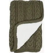 Vinter & bloom Cuddly Decke, Dusty Olive