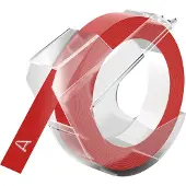 Dymo Prägeband glänzend rot