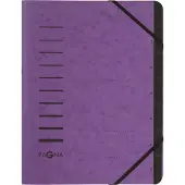 Pagna Ordnungsmappe A4 7 Fächer aubergine 1-7