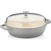 kela Schmortopf Calido mit Deckel Grau 28 cm