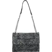 Replay Damen Umhängetasche aus Polyester mit Reißverschlussfächern, 25.5x9x19 cm