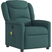Syfax Massagesessel Dunkelgrün Stoff