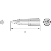 Bernstein 6-TX09-25 Torx-Bit HRC-Stahl hochlegiert C 6.3 6 St.