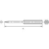Bernstein 6-TX15-50 Torx-Bit HRC-Stahl hochlegiert C 6.3 6 St.
